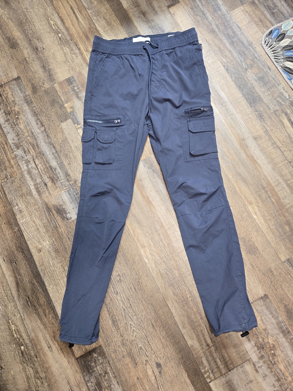 PacSun Men's Dark Blue Cargo Joggers